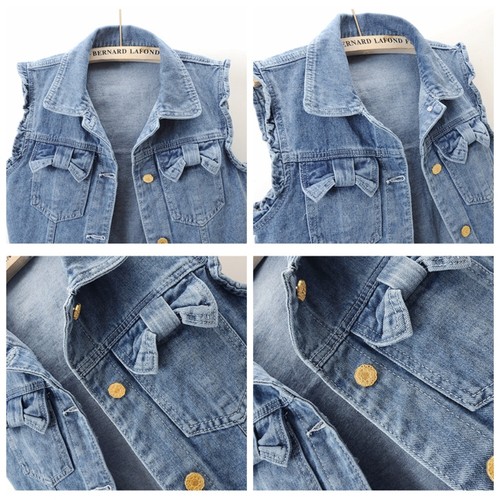 Gilet jean pour femme sans - en,