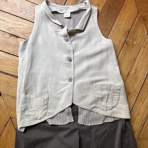 Top gilet sans manche créa - top,