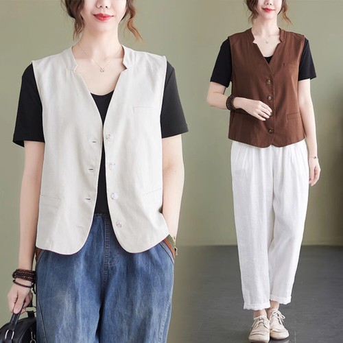 Gilet femme décontracté sans - gilet,