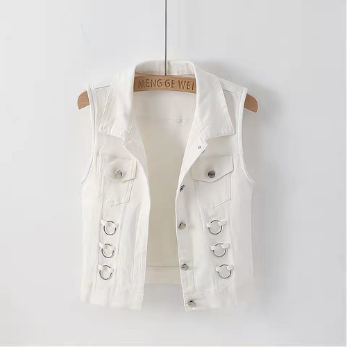 Gilet jean femme sans - gilet,